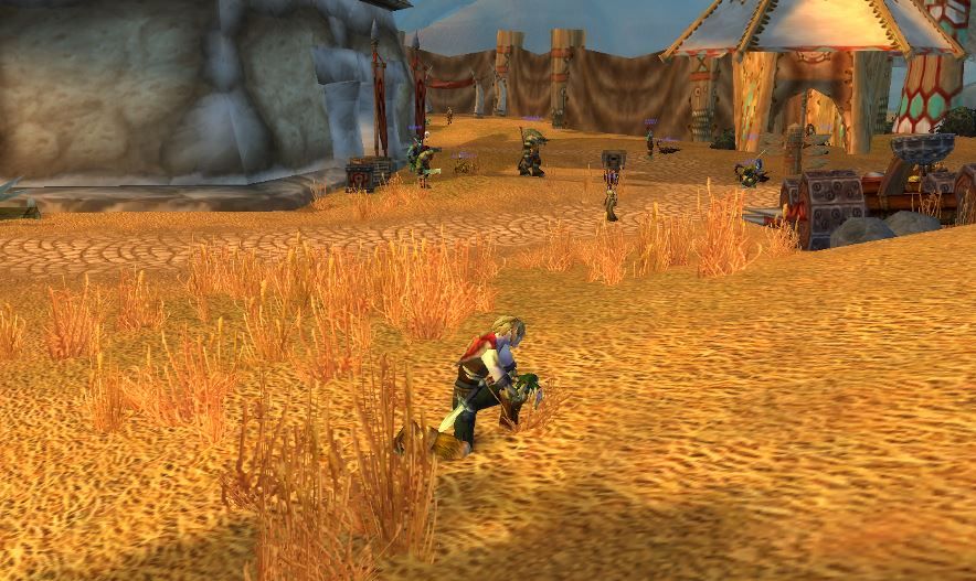 魔兽世界怎么跪下